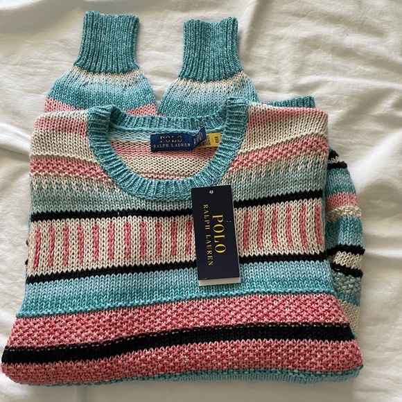 Polo Ralph Lauren Striped linen Blend Pullover Sweater - Picture 4 of 13